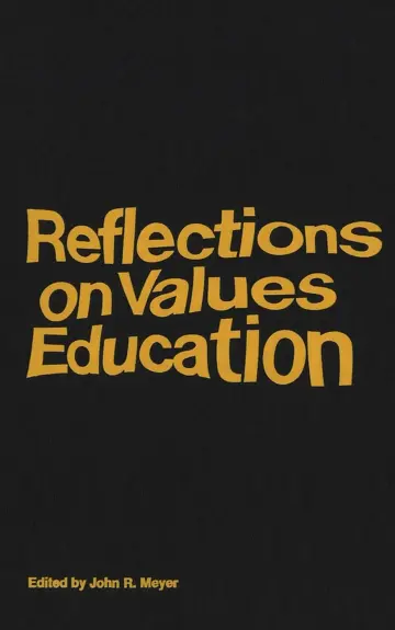 Cover of Reflections on Values Education