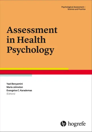 Cover of Assessment in Health Psychology