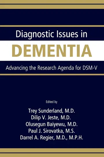 Cover of Diagnostic Issues in Dementia