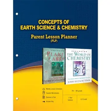 Cover of Concepts of Earth Science & Chemistry Parent Lesson Planner