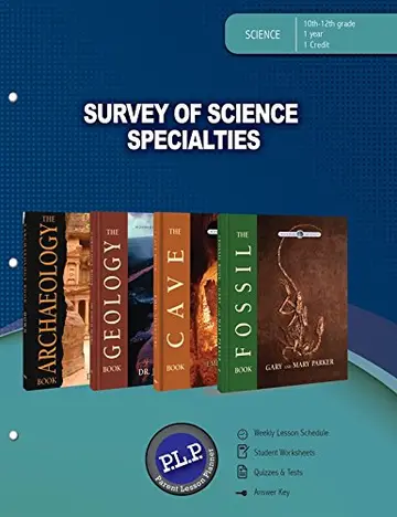 Cover of Survey of Science Specialties Parent Lesson Planner