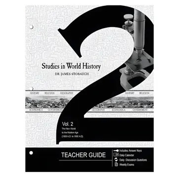 Cover of Studies in World History Volume 2 Teacher Guide