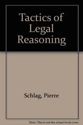 Cover of Tactics of Legal Reasoning
