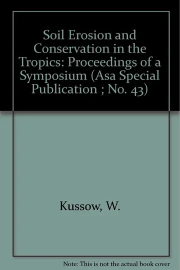 Cover of Soil Erosion and Conservation in the Tropics
