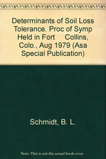 Cover of Determinants of Soil Loss Tolerance. Proc of Symp Held in Fort Collins, Colo., Aug 1979