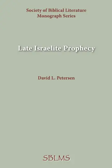 Cover of Late Israelite Prophecy