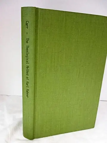 Cover of The Theological Method of Karl Rahner