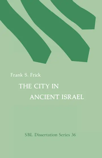 Cover of The City in Ancient Israel