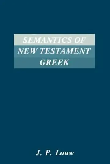 Cover of Semantics of New Testaments Greek