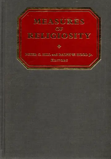 Cover of Measures of Religiosity