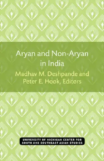 Cover of Aryan and Non-Aryan in India