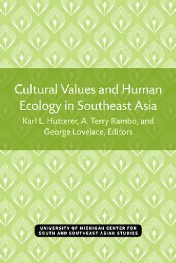 Cover of Cultural Values and Human Ecology in Southeast Asia