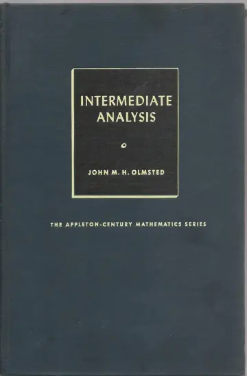 Cover of Intermediate Analysis