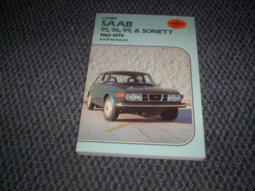 Cover of Saab service-repair handbook, 95, 96, 99, and Sonett, 1967-1976
