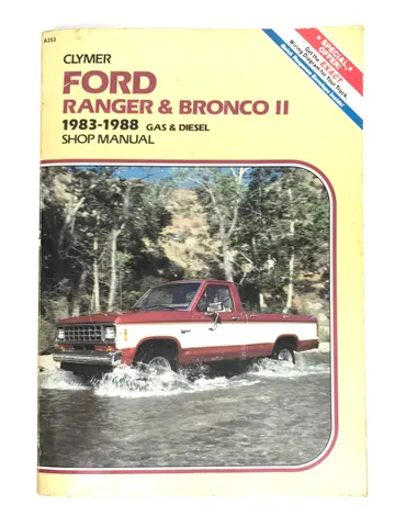 Cover of Ford Ranger and Bronco II 1983-1988 Gas and Diesel Shop Manual
