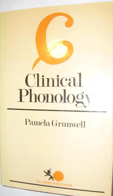 Cover of Clinical phonology