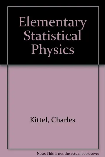 Cover of Elementary Statistical Physics