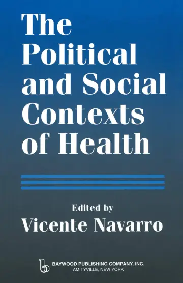 Cover of The Political and Social Contexts of Health