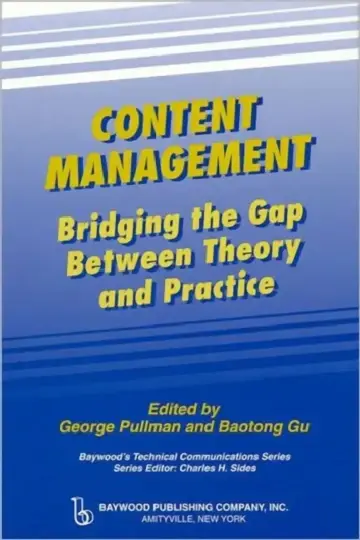 Cover of Content Management