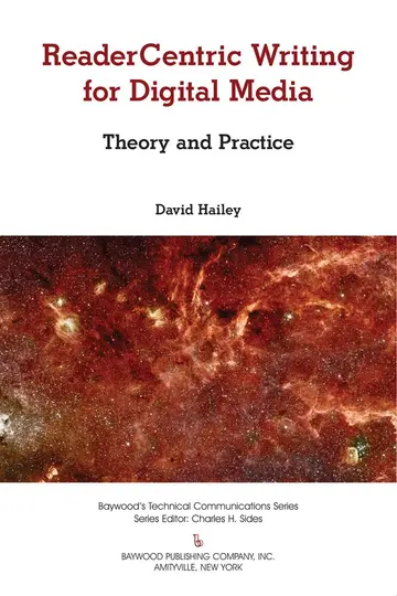 Cover of Readercentric Writing for Digital Media