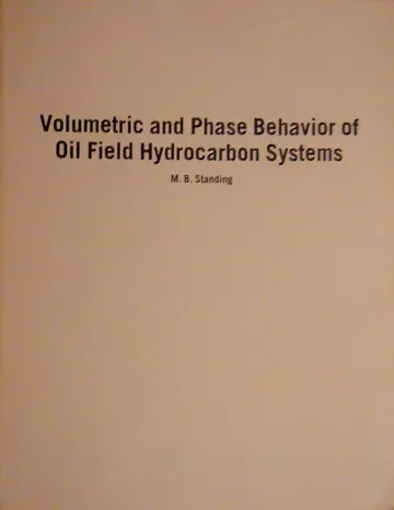 Cover of Volumetric and Phase Behavior of Oil Field Hydrocarbon Systems