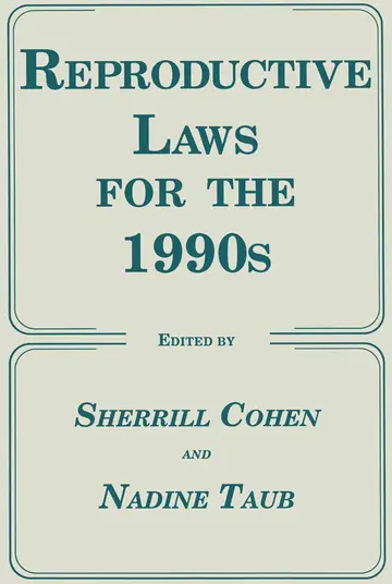Cover of Reproductive Laws for the 1990s