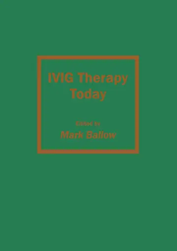 Cover of IVIG Therapy Today
