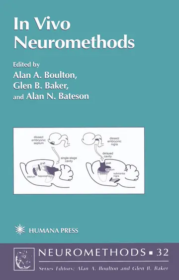 Cover of In Vivo Neuromethods