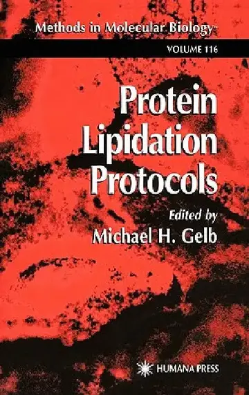 Cover of Protein Lipidation Protocols