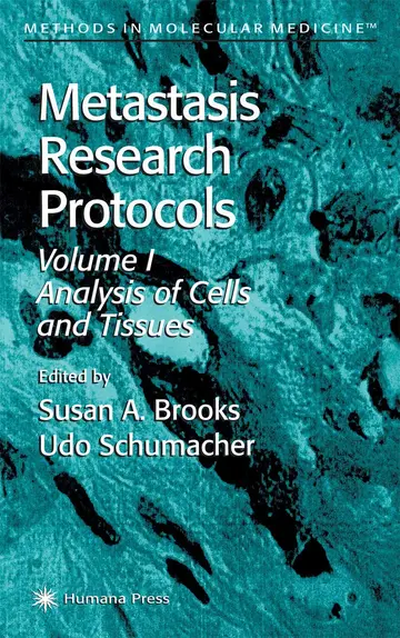 Cover of Analysis of Cells and Tissues (v. 1)
