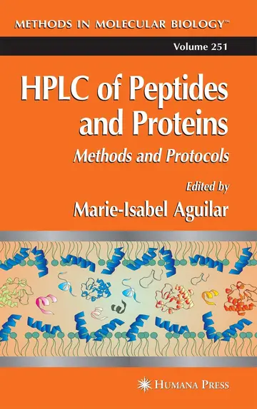 Cover of HPLC of Peptides and Proteins