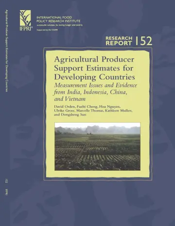 Cover of Agricultural Producer Support Estimates for Developing Countries