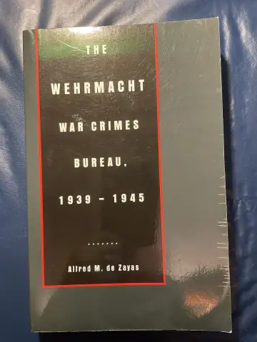 Cover of The Wehrmacht War Crimes Bureau 1939-1945