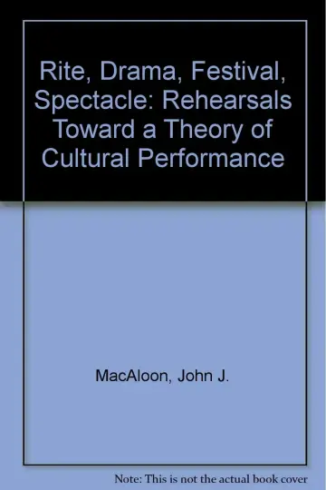 Cover of Rite, Drama, Festival, Spectacle