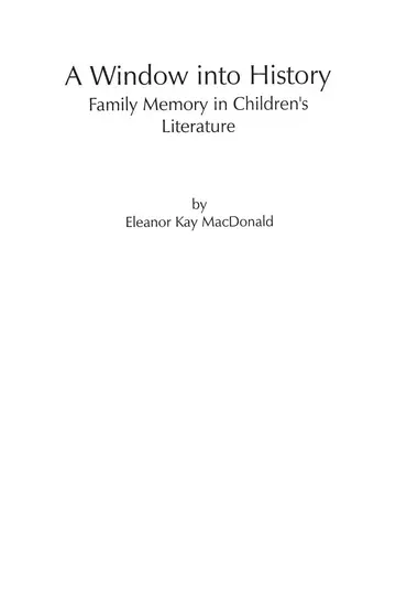 Cover of A Window into History