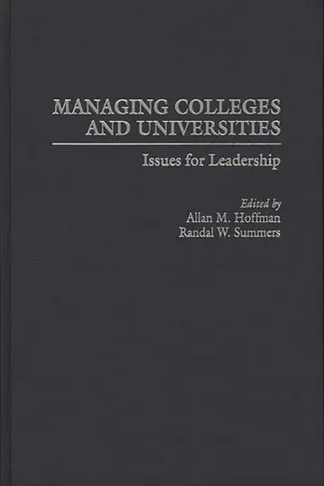 Cover of Managing Colleges and Universities