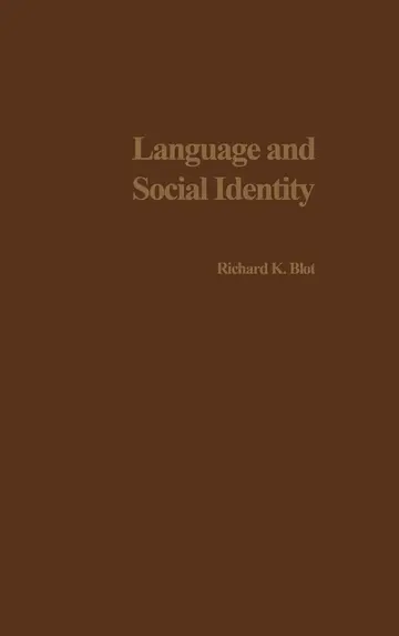Cover of Language and Social Identity
