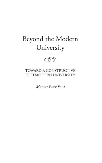 Cover of Beyond the Modern University
