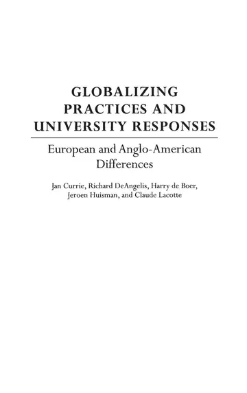 Cover of Globalizing Practices and University Responses