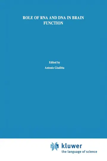 Cover of Role of RNA and DNA in Brain Function