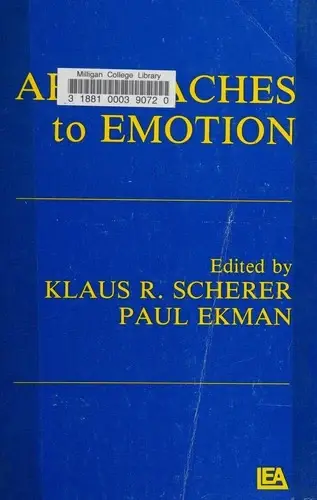 Cover of Approaches To Emotion