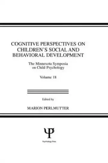 Cover of Cognitive Perspectives on Children's Social and Behavioral Development