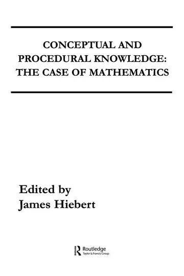 Cover of Conceptual and Procedural Knowledge
