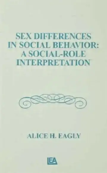 Cover of Sex Differences in Social Behavior