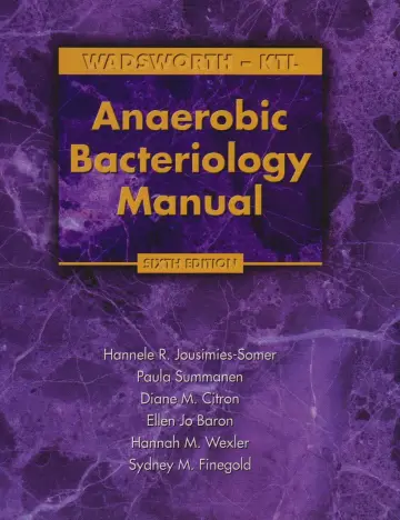 Cover of Wadsworth-Ktl Anaerobic Bacteriology Manual