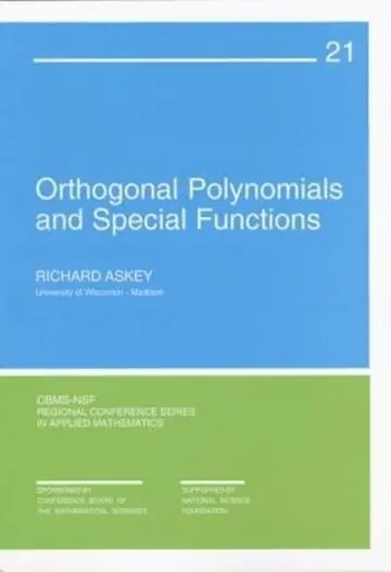 Cover of Orthogonal Polynomials and Special Functions