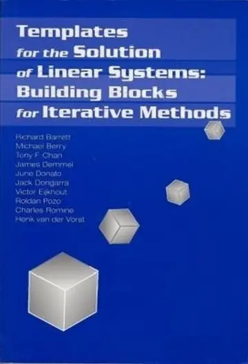 Cover of Templates for the Solution of Linear Systems