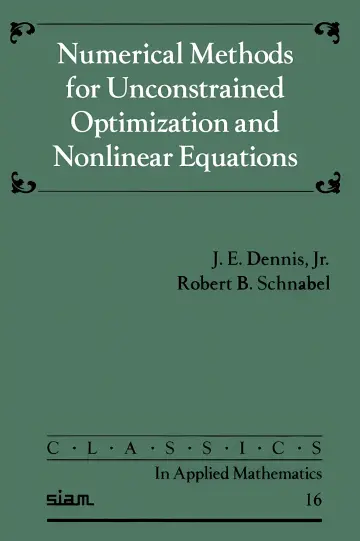 Cover of Numerical Methods for Unconstrained Optimization and Nonlinear Equations