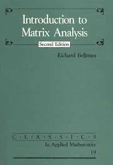 Cover of Introduction to Matrix Analysis