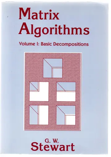 Cover of Matrix Algorithms